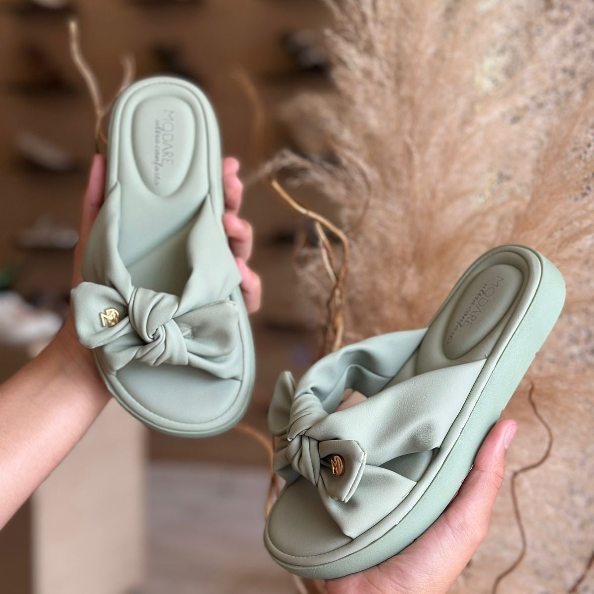 SPAPETES SANDALIA MODARE LACINHO VERDE LUNA 7208.101