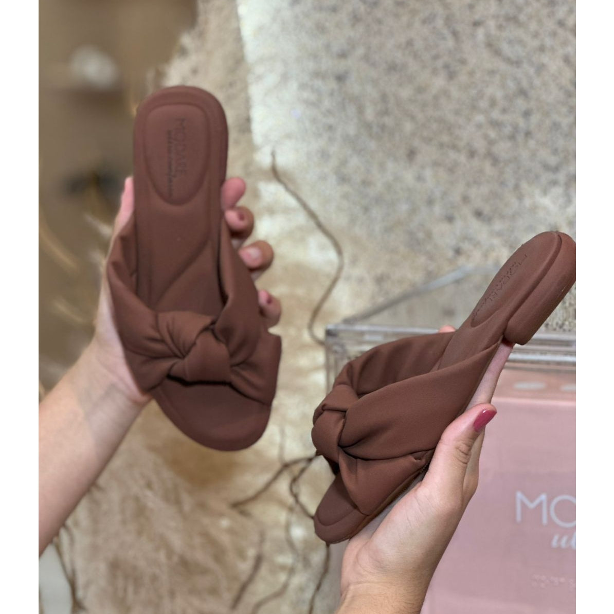 SANDALIA NÓZINHO MACIA MARRON 7221.100