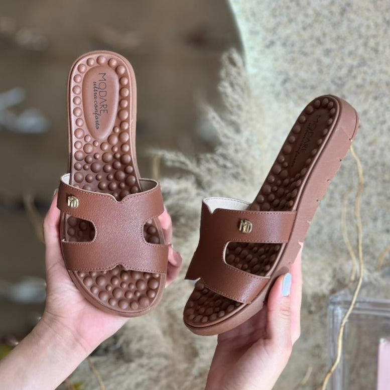 SANDALIA EM H ORTOPEDICA CHINELO AVELÃ 7162.330