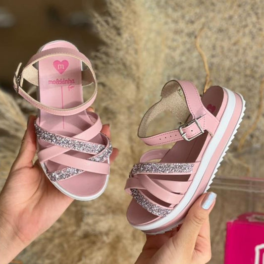 MOLEKINHA INFANTIL BRILHO 2305.1569 |cor:Rosa