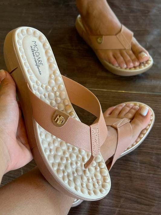 SANDALIA ORTOPÉDICA 7142.106 |cor:Nude