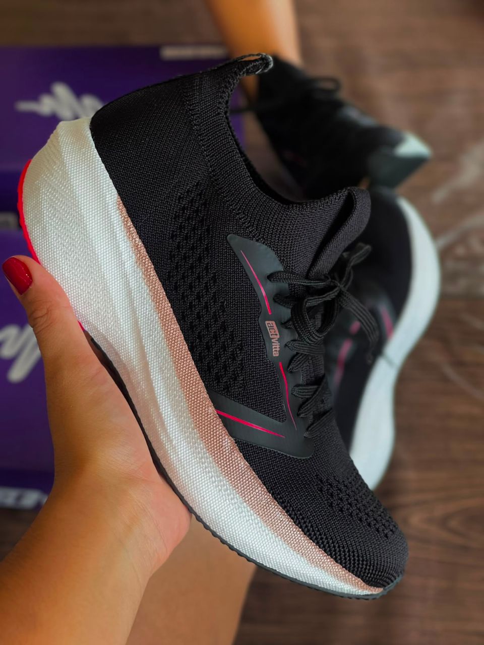 TENIS ESPORTIVO 4849.202 |cor:Preto Rosê