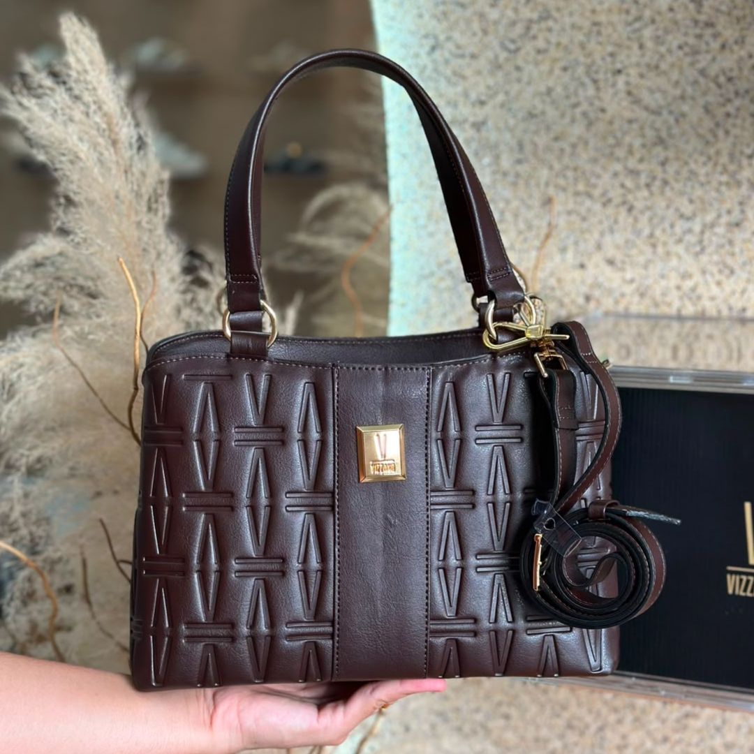 BOLSA VIZZANO NAPA SOFT STRECH 10070.2 |cor:Marrom
