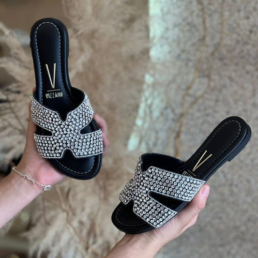 SANDALIA FECHADA COM STRASS PTO 6371.1005