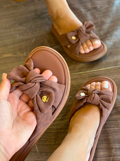 SANDALIA MODARE DE LACINHO 7208.101 |cor:Marrom