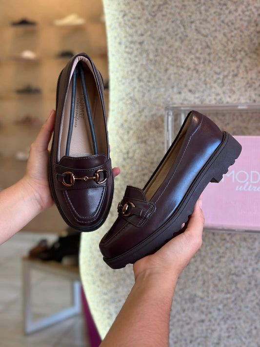 MOCASSIM FEM CACAU 7357.106 |cor:Cacau