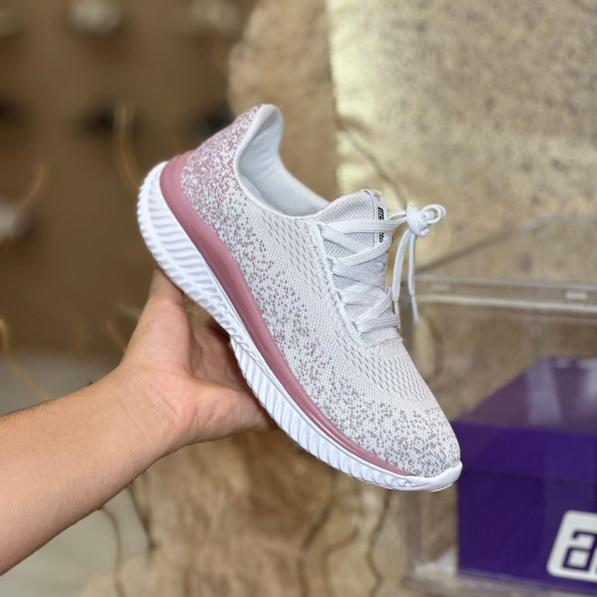 TENIS CASUAL BRANCO ROSA GASPEA 4858.101