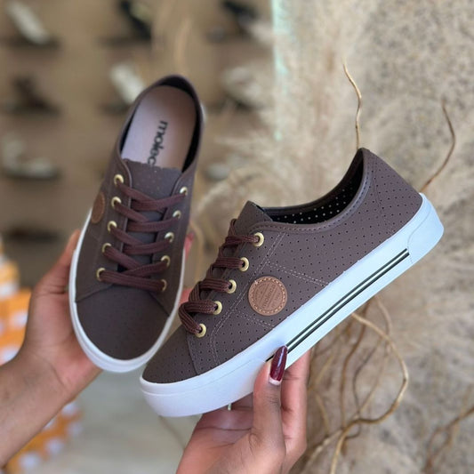 TENIS MOLECA PALMILHA CONFORTO 5667.702 |cor:Chocolate