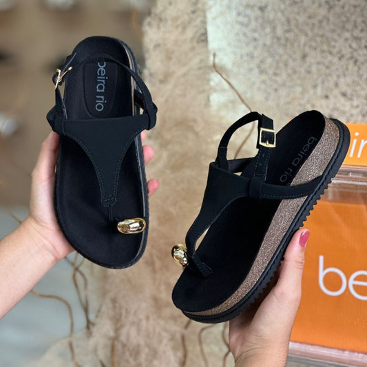 SANDALIA FECHO CAMURÇA 8524.109 |cor:Preto