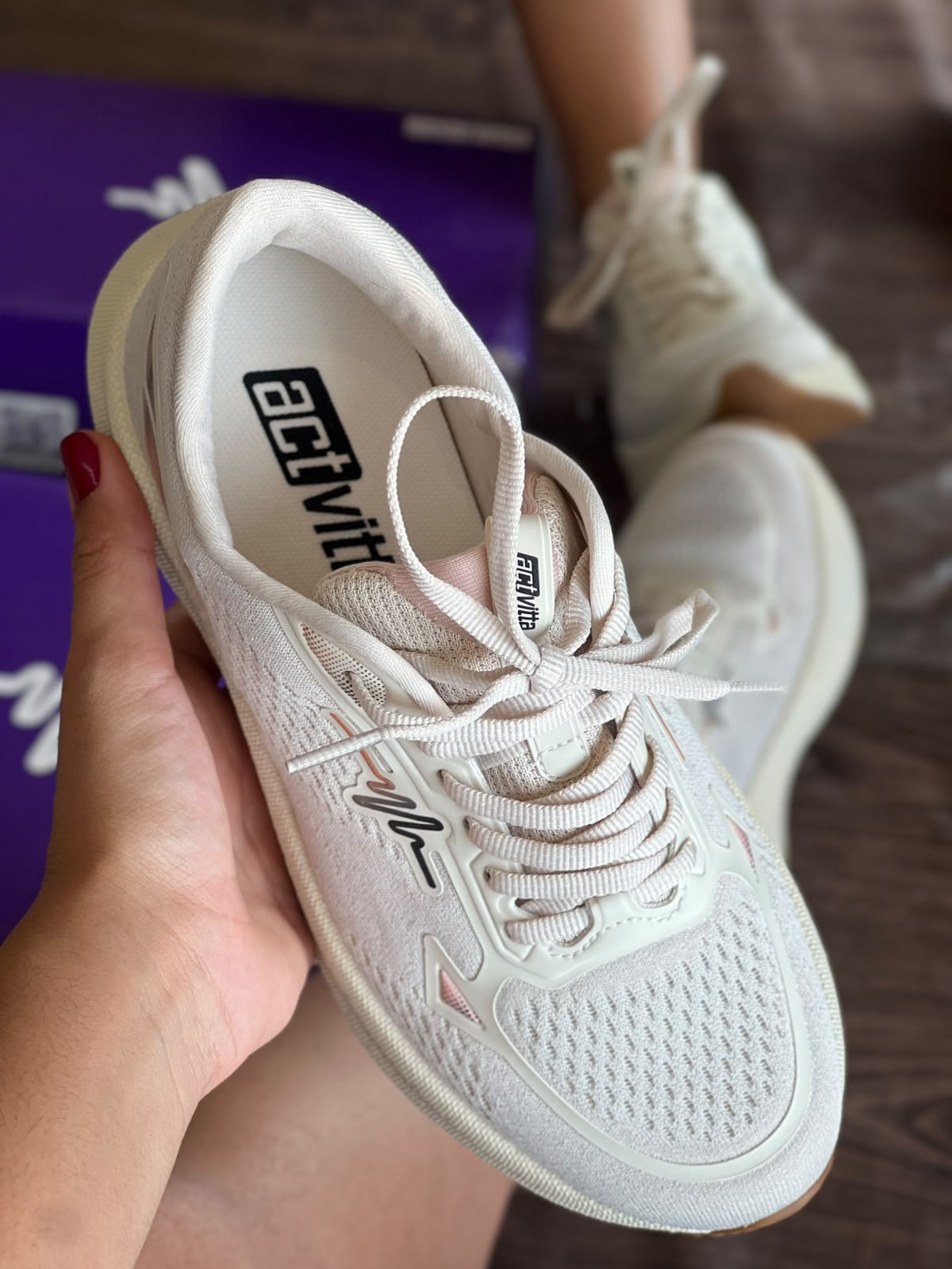 TENIS ESPORTIVO 4849.307 |cor:Bege Rosa