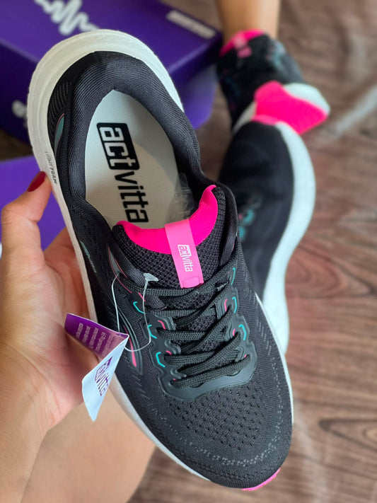 TENIS CASUAL COM 4841.115 |cor:Preto Rosa