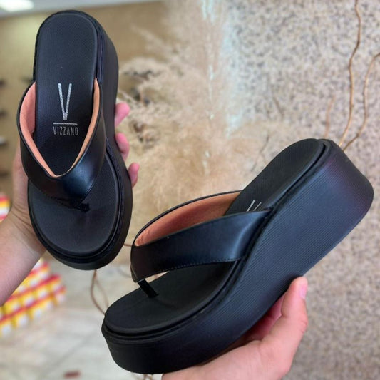 SANDALIA PLATAFORMA EVA 6525.200 |cor:Preto