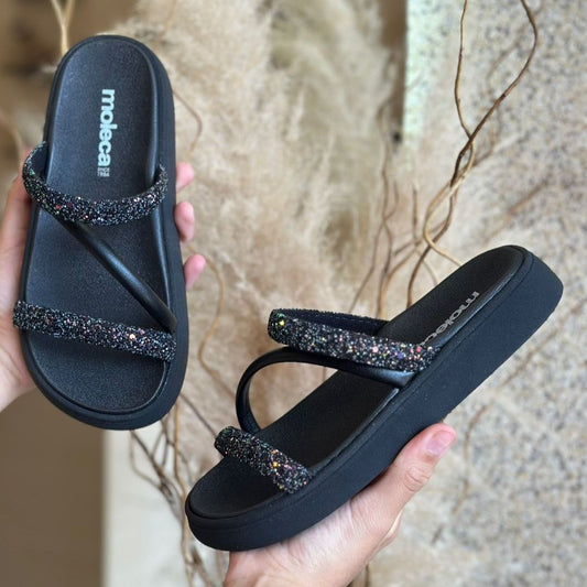 PAPETE MOLECA 3 TIRAS 5469.121 |cor:Preto