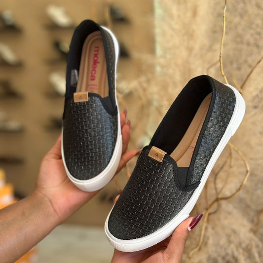 SAPATO CASUAL FEMININA 5296.530 |cor:Preto