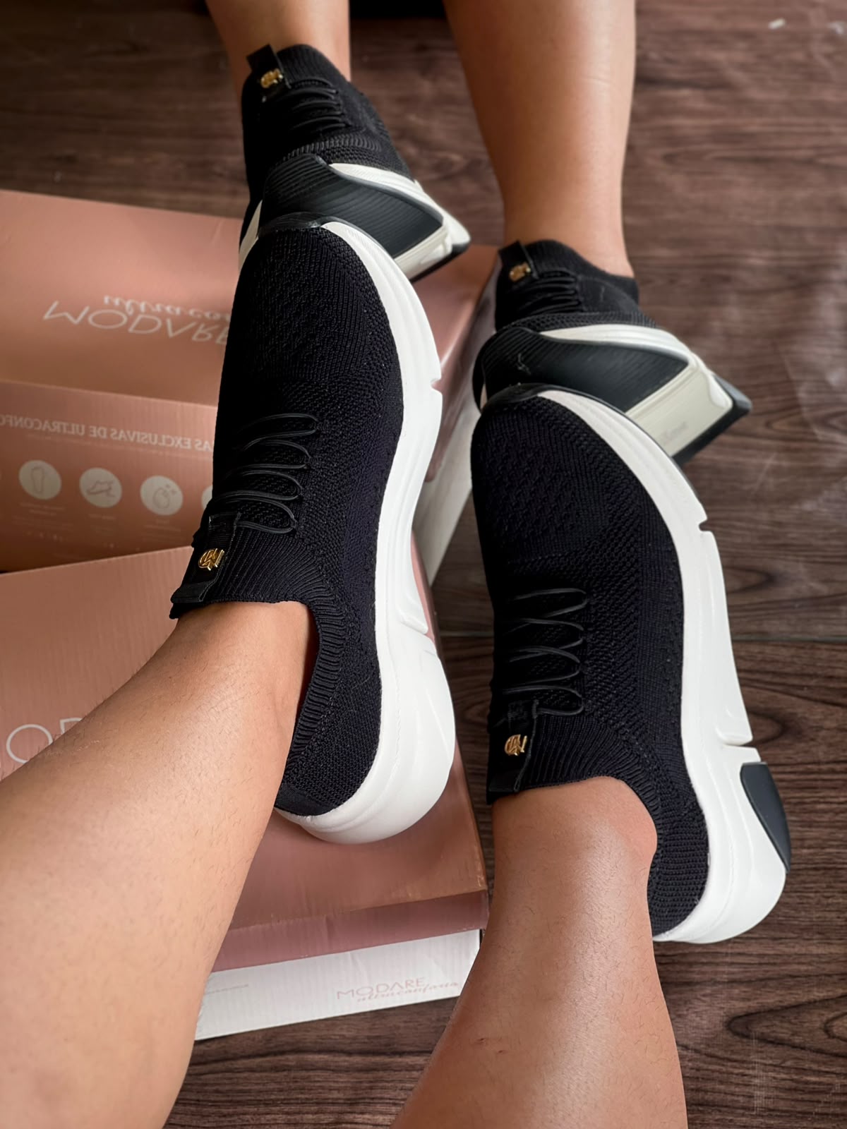 TENIS FEM MODARE CALCE FACIL 7401.105 |cor:Preto