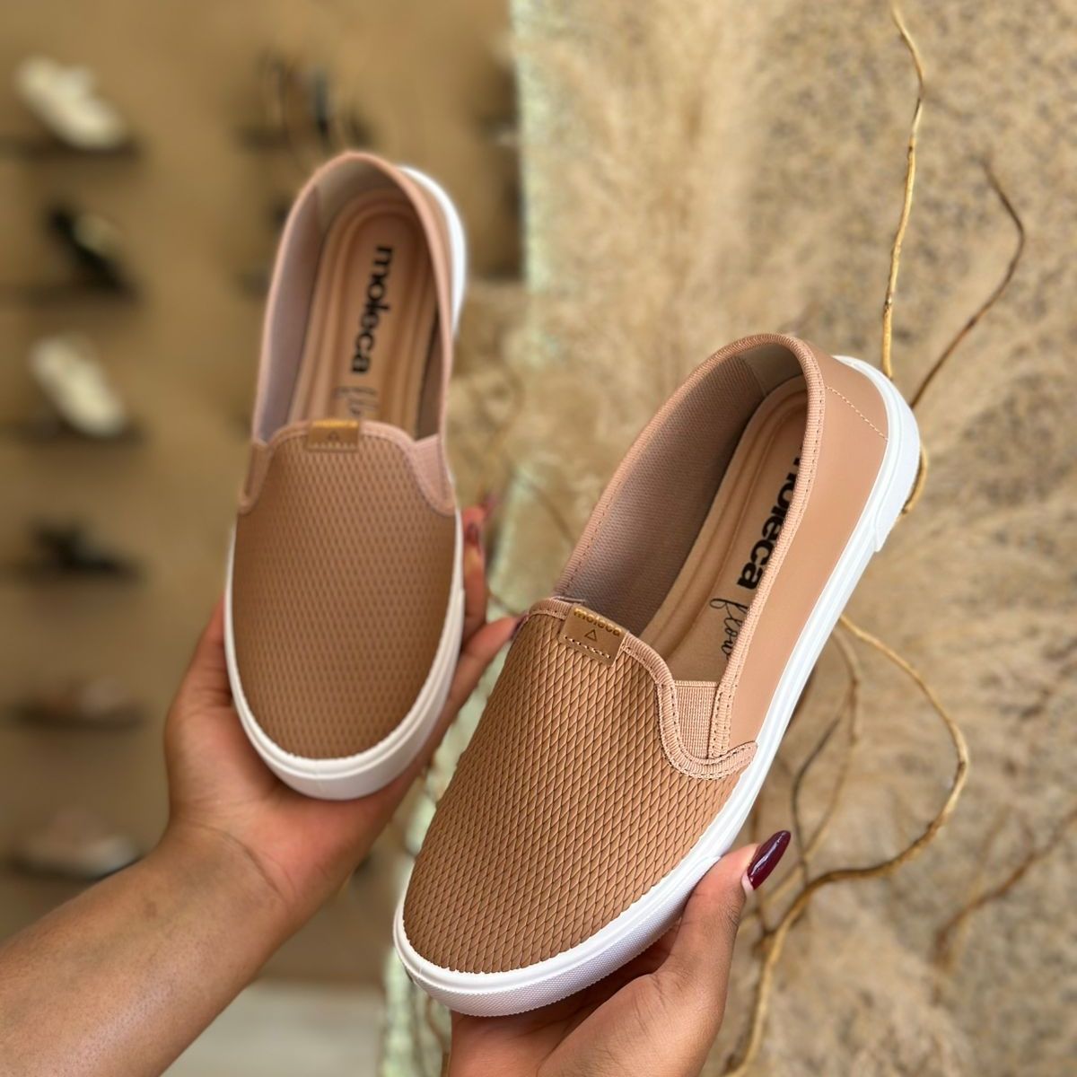 SAPATO CASUAL FEMININA 5296.530 |cor:Nude