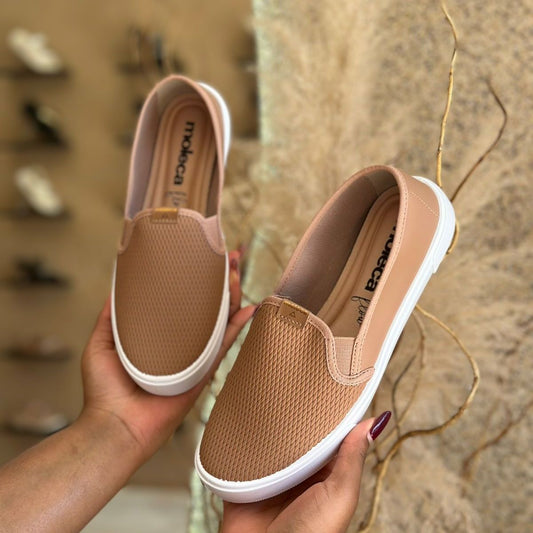 SAPATO CASUAL FEMININA 5296.530 |cor:Nude