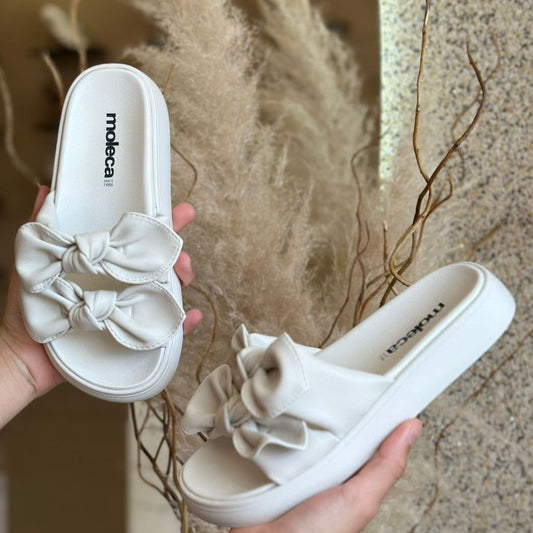 SANDALIA 2 LACINHOS 5469.149 |cor:Branco