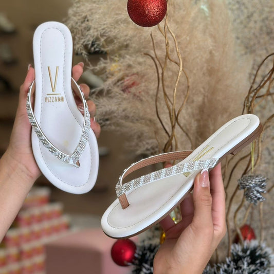 CHINELO BRILHO 6371.300 |cor:Branco