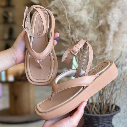 FLAT CHI TORNOZELO 8487.206 |cor:Nude